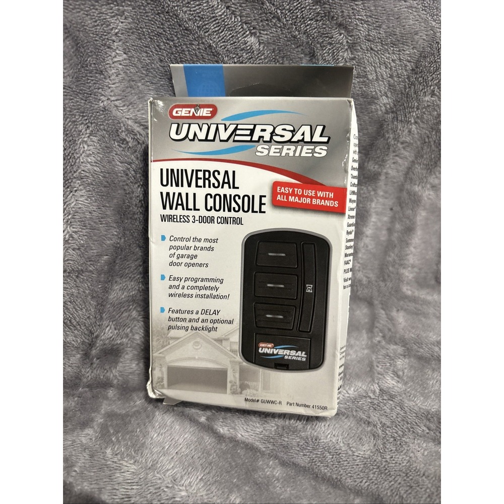 Genie Universal Wireless 3-Door Garage Wall key Console 3096OB New-Open Box